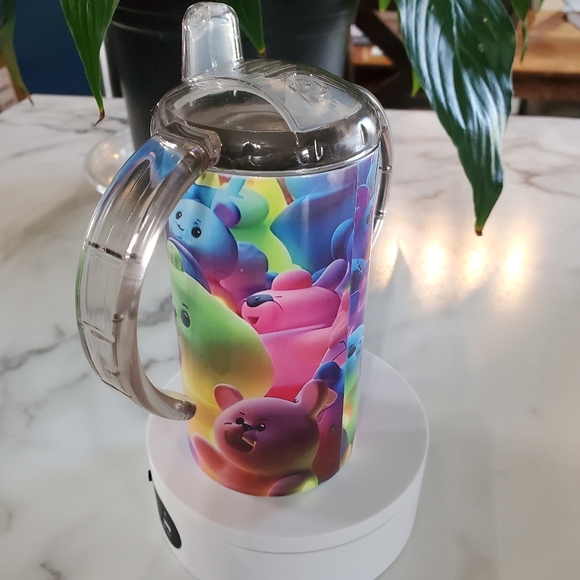 Animal Squishy Toys 12oz Sippy Cup with 2 lids - Picture 7 of 8